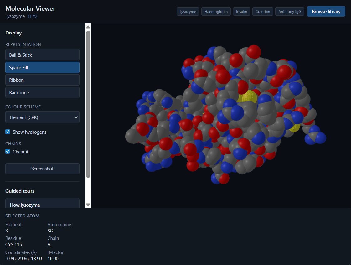 Molecular Viewer screenshot